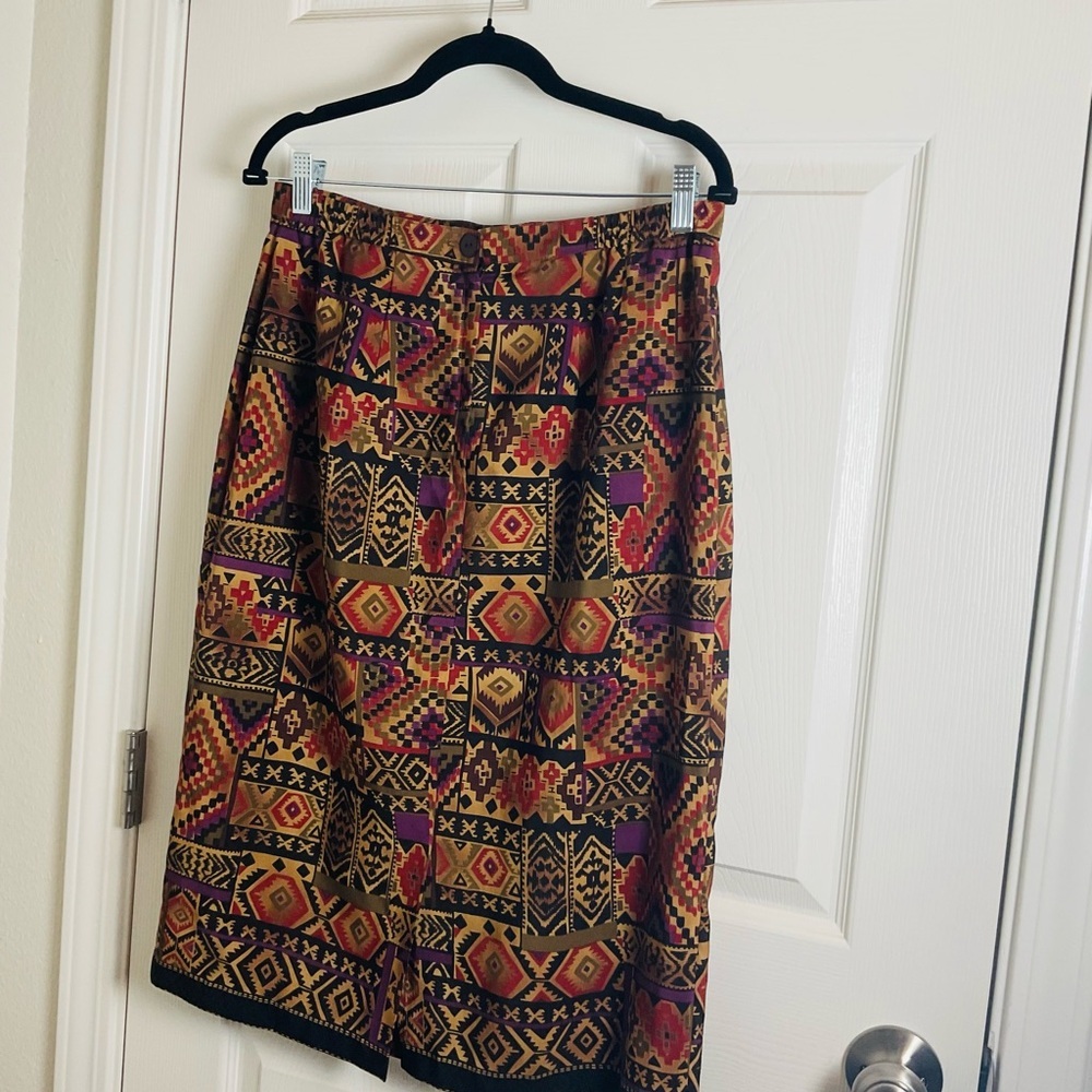 Stonebridge Petites Geometric Patterned Skirt - M… - image 8